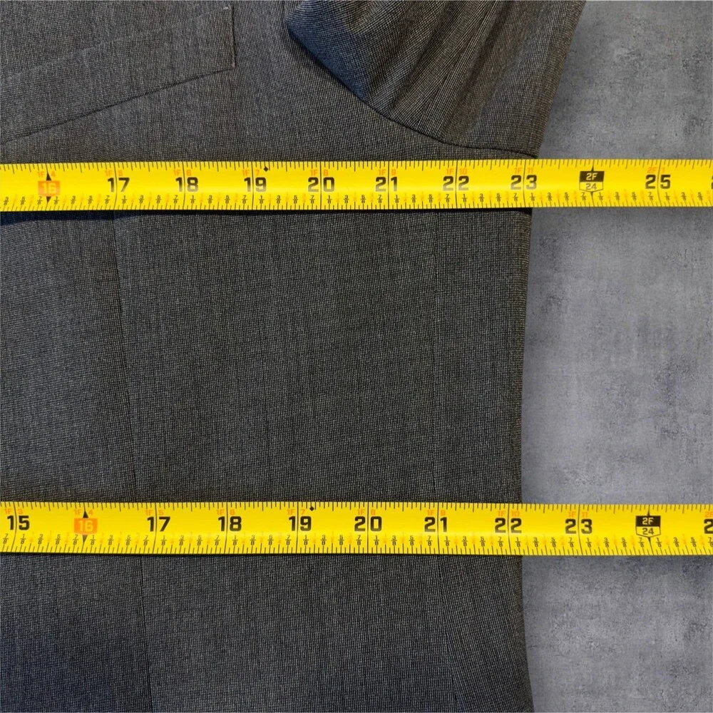 Chaps Men's 44L Gray Blazer Sport Coat Two Button Single Vent Suit Jacket